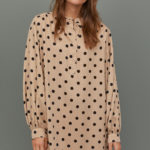 Jurk met ballonmouwen nieuwe collectie