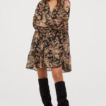 Jurk van chiffon nieuwe collectie