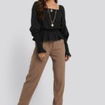 nak-d vierkante hals blouse