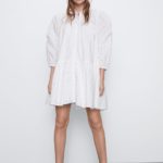 Zara JURK MET OPENGEWERKT BORDUURSEL special prices