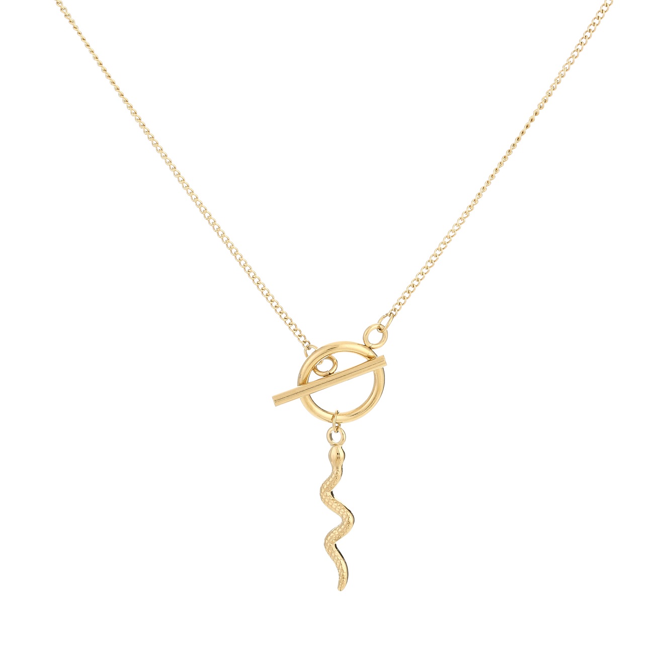 Snake Necklace goud